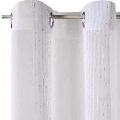 New Voilage QUEEN coloris blanc 140 x 260 cm - 4MURS Voilages, Vitrages, Stores Et Accessoires|Rideaux