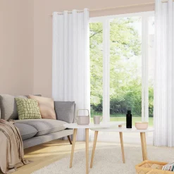 Online Voilage RIGA coloris vert 140 x 240 cm - 4MURS Voilages, Vitrages, Stores Et Accessoires|Rideaux