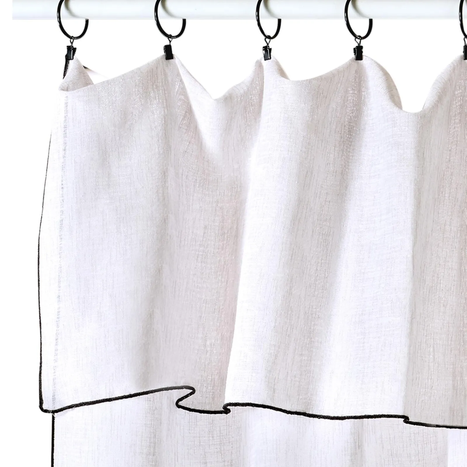 Discount Voilage SAM coloris blanc 140 x 290 cm - 4MURS Voilages, Vitrages, Stores Et Accessoires|Rideaux