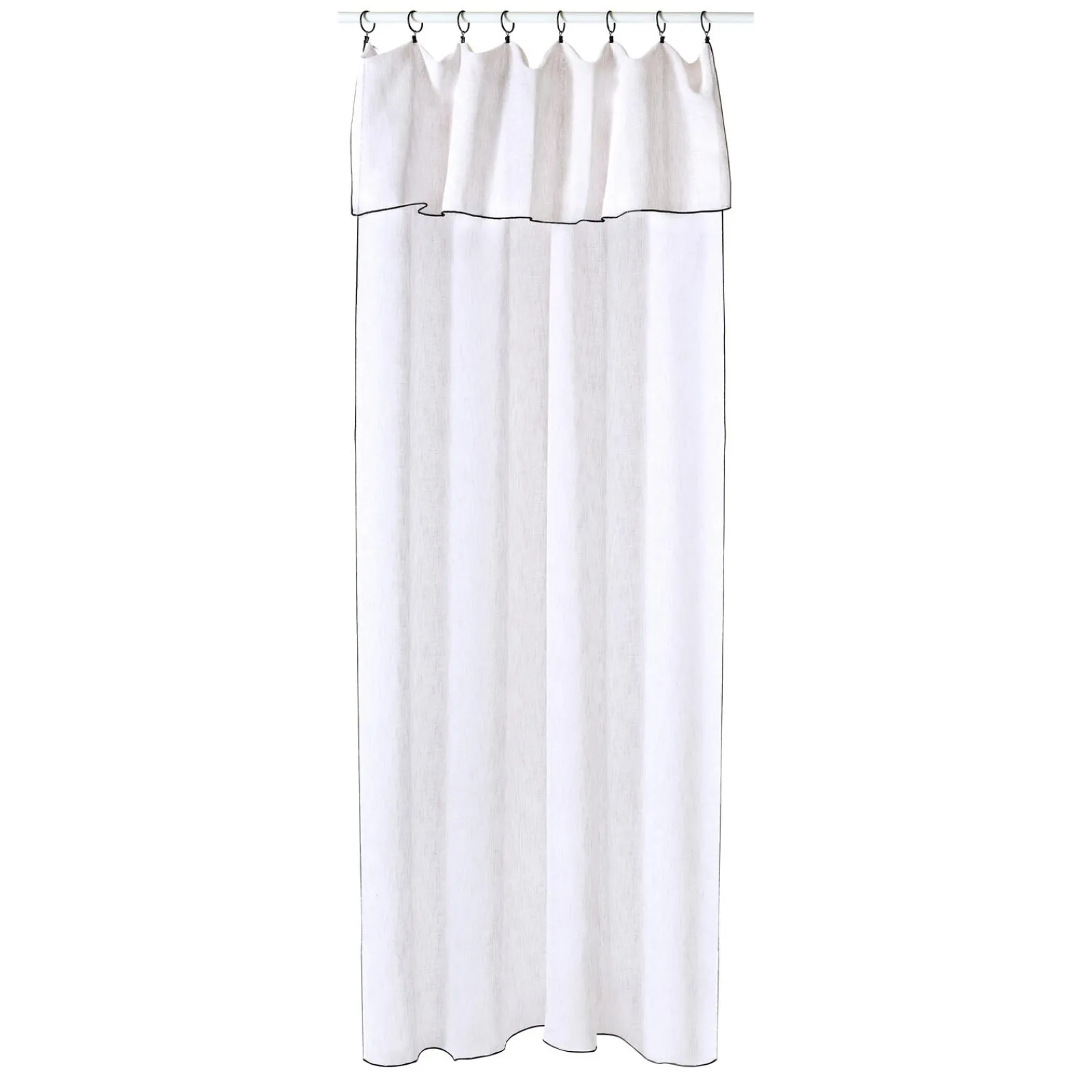 Discount Voilage SAM coloris blanc 140 x 290 cm - 4MURS Voilages, Vitrages, Stores Et Accessoires|Rideaux