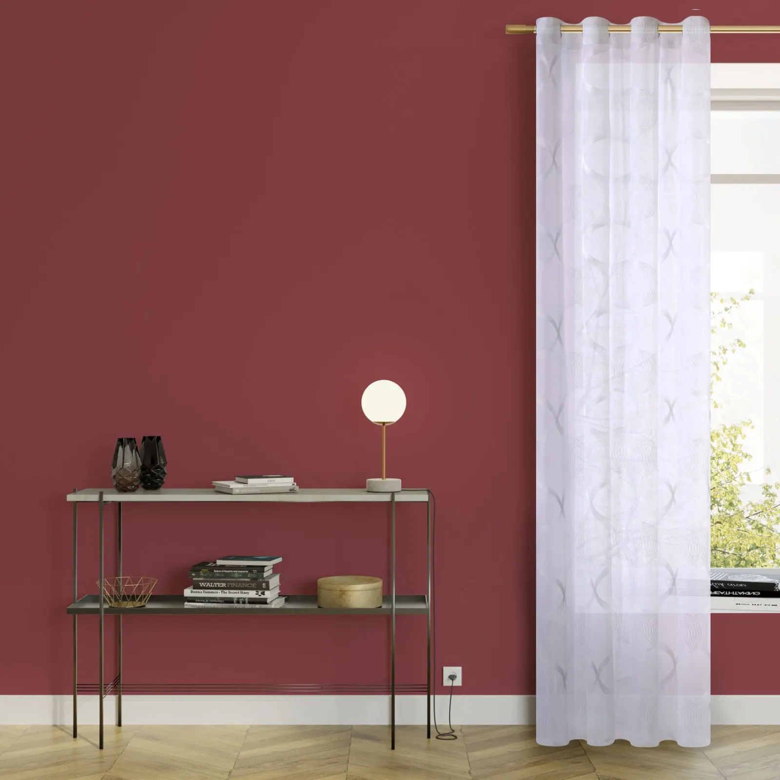 Sale Voilage SISMO coloris blanc 140 x 260 cm - 4MURS Voilages, Vitrages, Stores Et Accessoires|Rideaux