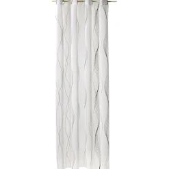 Outlet Voilage SOUND coloris blanc cuivré 140 x 260 cm - 4MURS Voilages, Vitrages, Stores Et Accessoires|Rideaux