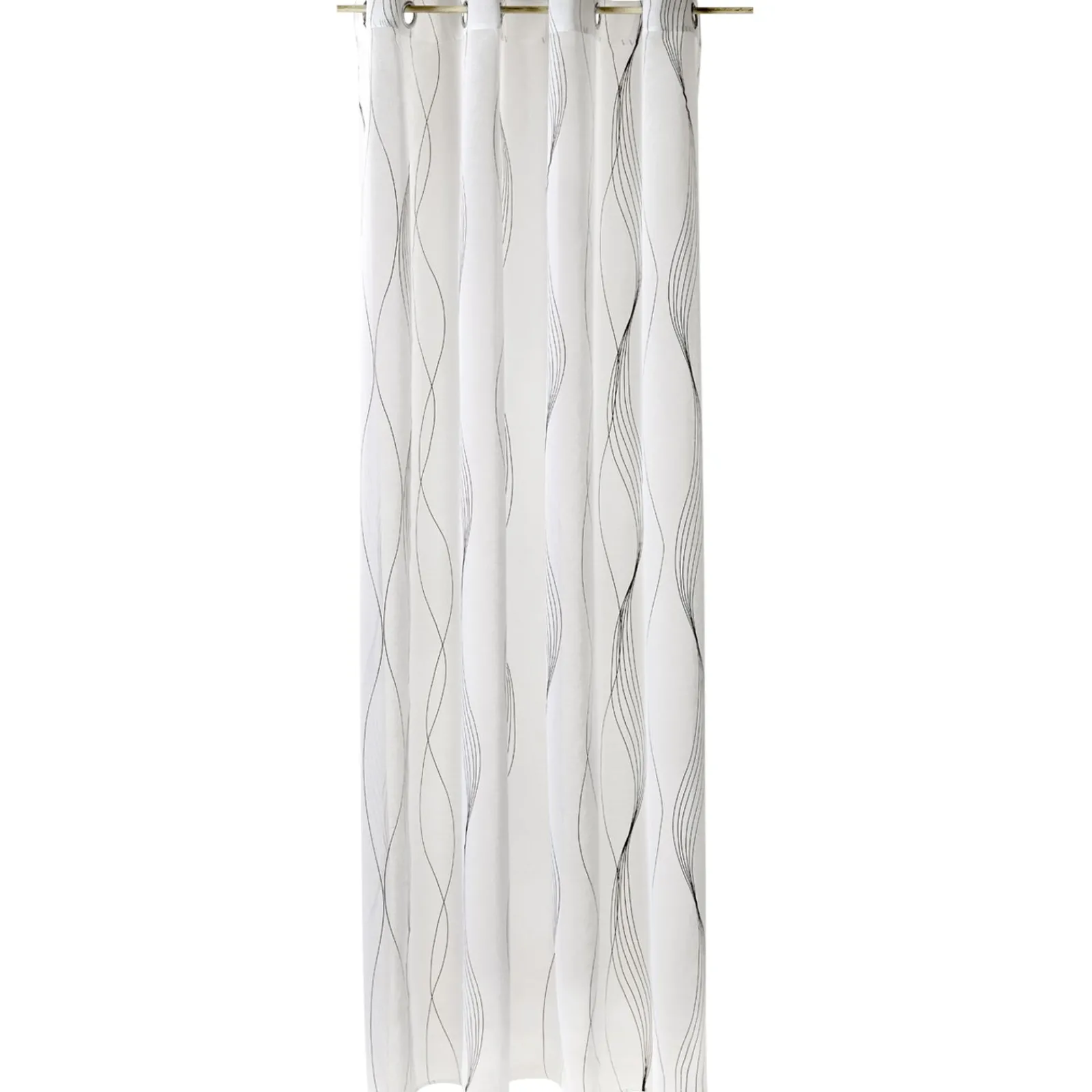 Outlet Voilage SOUND coloris blanc cuivré 140 x 260 cm - 4MURS Voilages, Vitrages, Stores Et Accessoires|Rideaux