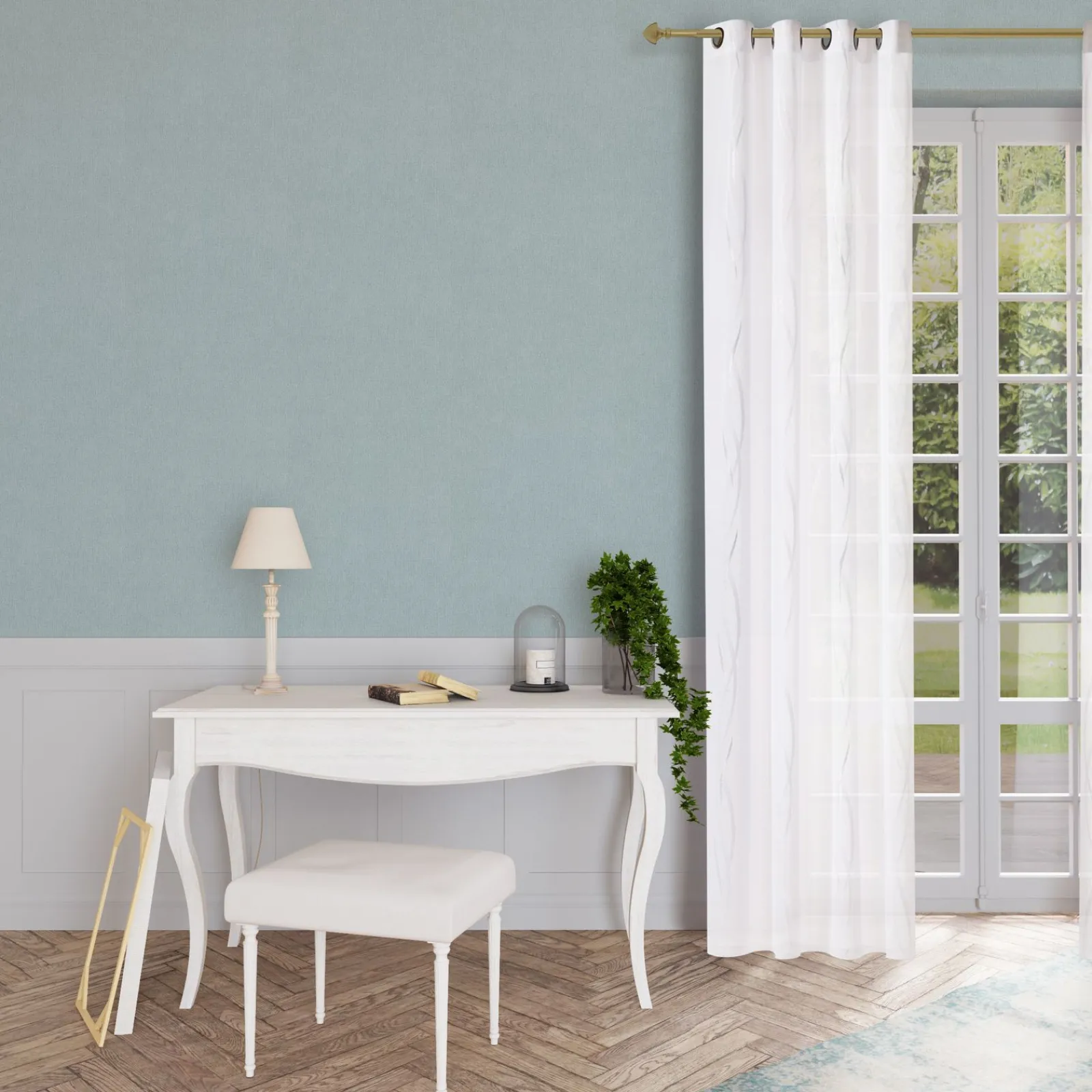 Sale Voilage SPLENDIDE coloris blanc 140 x 260 cm - 4MURS Voilages, Vitrages, Stores Et Accessoires|Rideaux