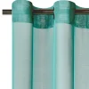 Best Voilage ÉTAMINE GIVRÉE coloris céladon 145 x 240 cm - 4MURS Voilages, Vitrages, Stores Et Accessoires|Rideaux