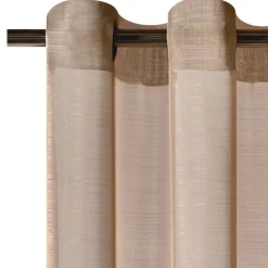 Best Voilage ÉTAMINE GIVRÉE coloris taupe 145 x 240 cm - 4MURS Voilages, Vitrages, Stores Et Accessoires|Rideaux