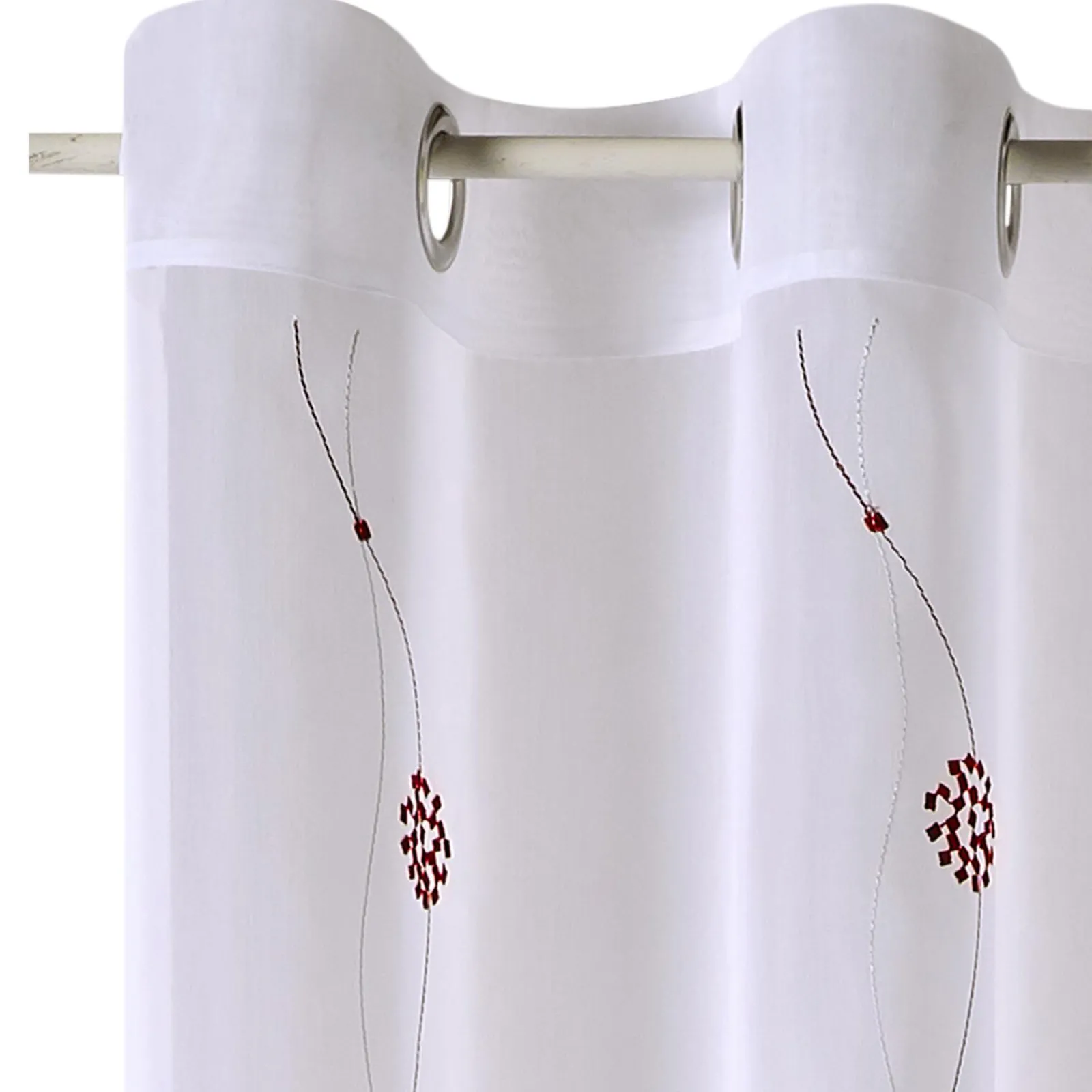 Online Voilage VENUS coloris blanc 140 x 260 cm - 4MURS Voilages, Vitrages, Stores Et Accessoires|Rideaux