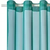 Online Voilage VOILE CHIC coloris bleu paon 145 x 240 cm - 4MURS Voilages, Vitrages, Stores Et Accessoires|Rideaux