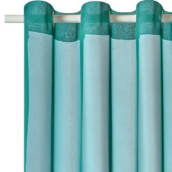 Online Voilage VOILE CHIC coloris bleu paon 145 x 240 cm - 4MURS Voilages, Vitrages, Stores Et Accessoires|Rideaux
