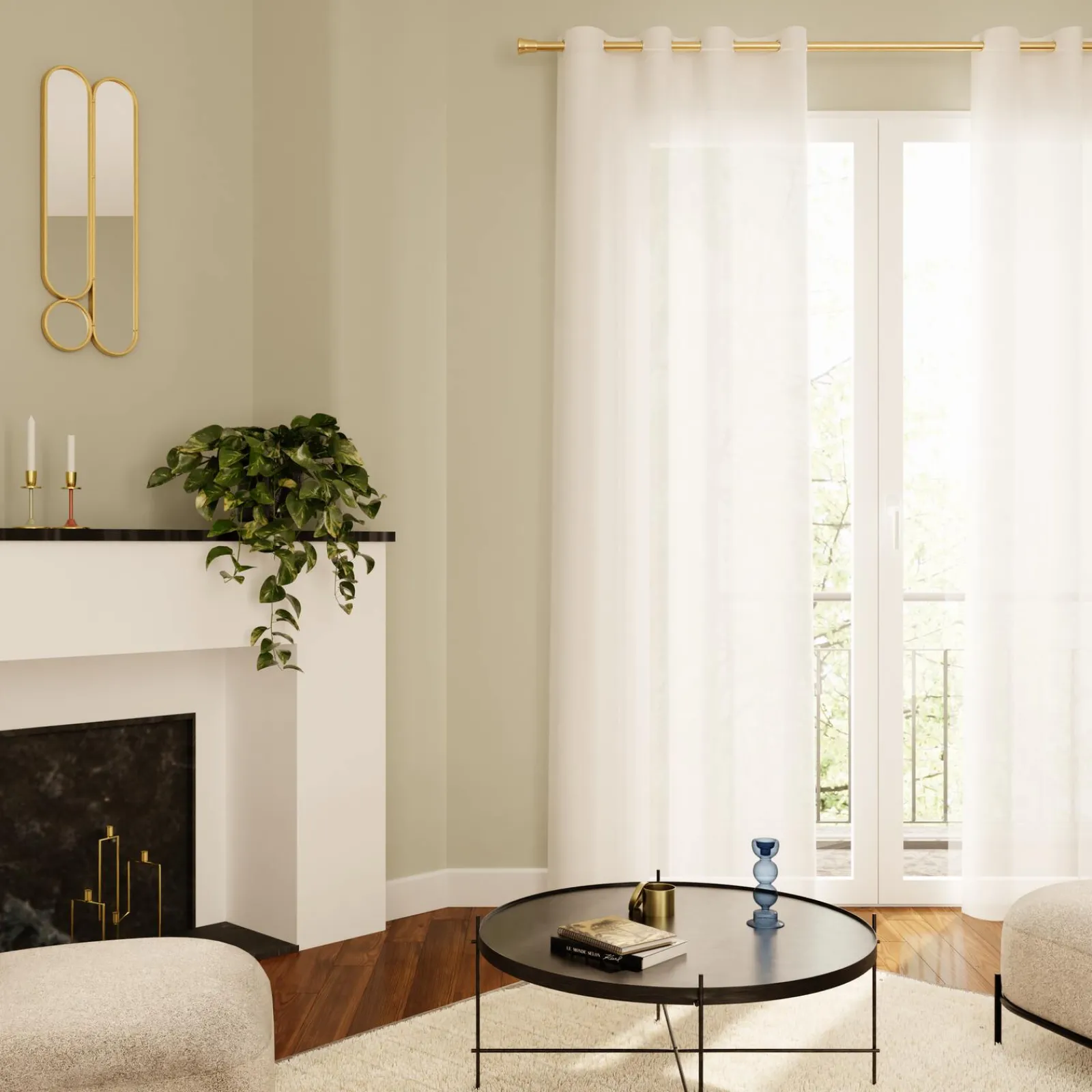 Sale Voilage VOILE CHIC coloris blanc 145 x 240 cm - 4MURS Voilages, Vitrages, Stores Et Accessoires|Rideaux