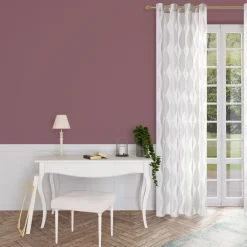Fashion Voilage WAVY coloris gris perle 140 x 260 cm - 4MURS Voilages, Vitrages, Stores Et Accessoires|Rideaux