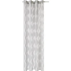 Fashion Voilage WAVY coloris gris perle 140 x 260 cm - 4MURS Voilages, Vitrages, Stores Et Accessoires|Rideaux