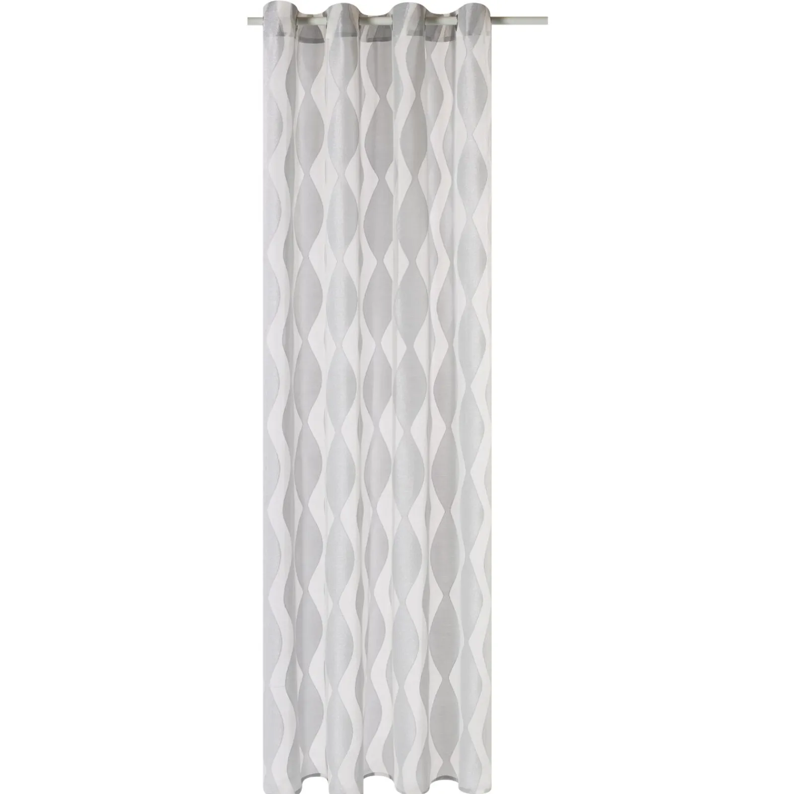 Fashion Voilage WAVY coloris gris perle 140 x 260 cm - 4MURS Voilages, Vitrages, Stores Et Accessoires|Rideaux