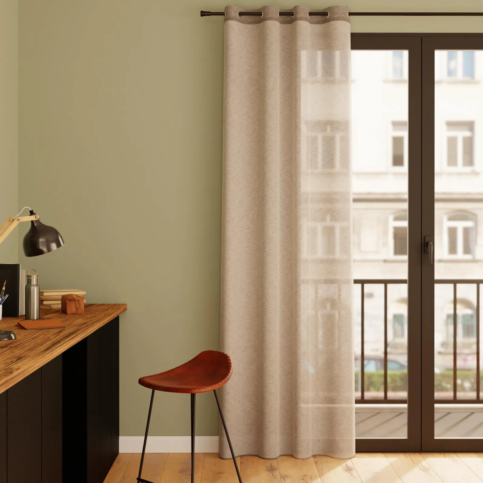 Sale Voilage WIFT coloris lin 140 x 240 cm - 4MURS Voilages, Vitrages, Stores Et Accessoires|Rideaux