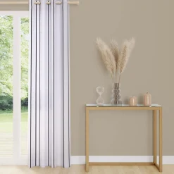 Discount Voilage YUNA coloris noir 140 x 260 cm - 4MURS Voilages, Vitrages, Stores Et Accessoires|Rideaux