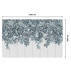 Fashion Papier peint panoramique XL WILLOW BOUGH XL 400 x 250 cm bleu marine Papiers Peints Panoramiques|Papiers Peints