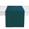 Best Chemin de table DELIA bleu canard 45 x 170 cm - 4MURS Linge De Maison