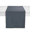 New Chemin de table DELIA coloris anthracite 45 x 170 cm - 4MURS Linge De Maison