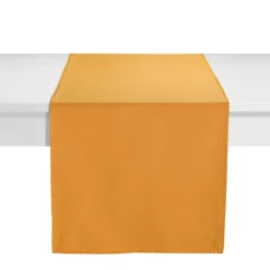 New Chemin de table DELIA jaune safran 45 x 170 cm - 4MURS Linge De Maison