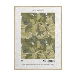 Discount Tableau W MORRIS 30 x 40 cm vert - 4MURS Tableaux Et Affiches