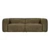 Clearance Canapé BEAN coloris VELVET MOSS 3 places - 4MURS Canapés
