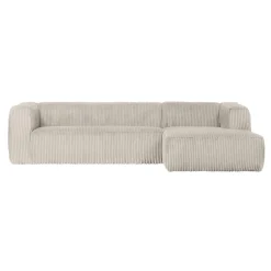 Discount Canapé d'angle BEAN coloris RIBCORD NATUREL 4 places - 4MURS Canapés