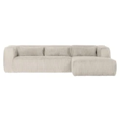 Discount Canapé d'angle BEAN coloris RIBCORD NATUREL 4 places - 4MURS Canapés